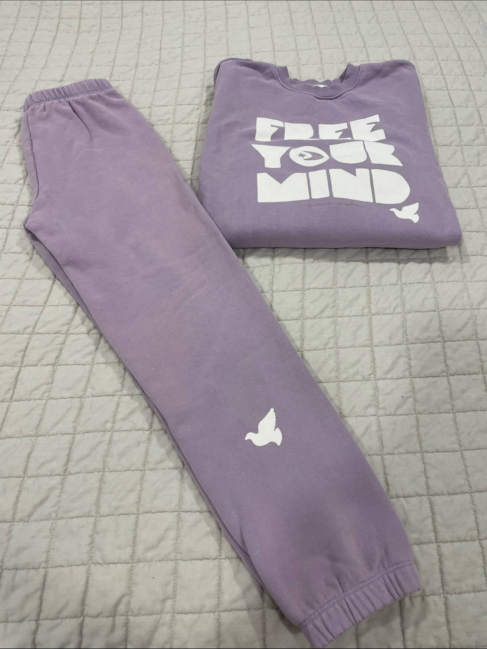 Spiritual Gangster Lilac 'Free Your Mind' Track Pants & Sweatshirt Set